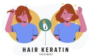 keratin treatment for caring of hair